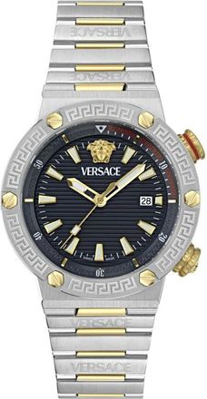 Versace Greca Logo Diver - Heren - Accessoires - Grijs - Maat: ONE Size