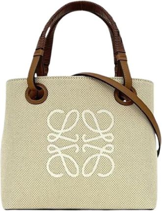 Loewe Pre-owned Tote Bag - Dames - Vintage Shopper - Beige - ONE Size - Leer - Vintage