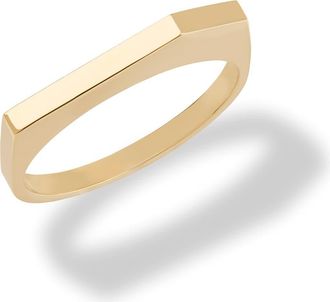 Lana Jewelry 14K Gold Geometric Edge Ring in Yellow Gold at Nordstrom, Size 6