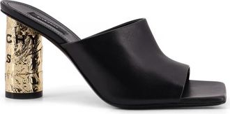 Givenchy Tape Muiltjes met Hak - Dames - Muiltjes - Zwart - 36 EU - Leer - Schoenen