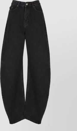 Rotate denim straight-leg jeans