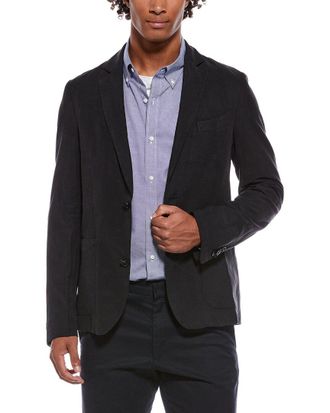 Officine G&eacute;n&eacute;rale Officine Generale Nehemiah Linen-Blend Blazer