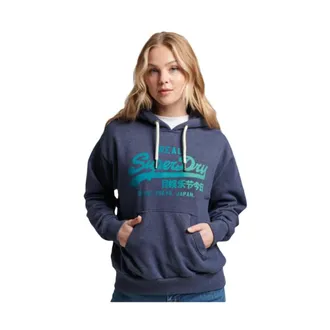 Superdry Donna, Felpe, Blu, S, new