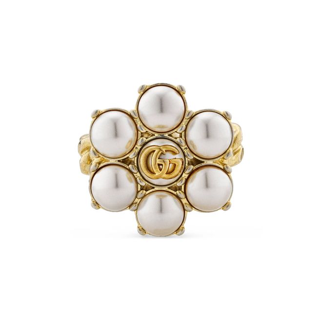 Pearl Double G ring