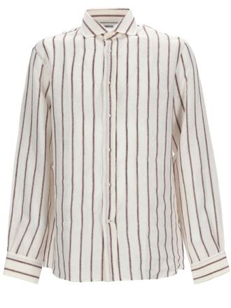 Brunello Cucinelli Natural Regular Stripes Shirt