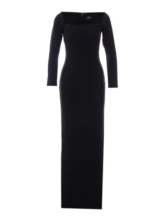 Solace London Black Lolita Maxi Dress