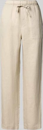 Ecoalf Regular Fit Leinenhose mit Tunnelzug Modell INDIALF in Beige, Gr&ouml;&szlig;e XL