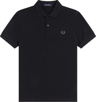 Fred Perry Hombre, Camisetas, Negro, Talla: M