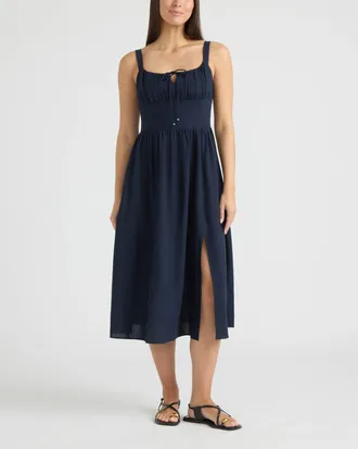 Ellen Tracy Womens Sleeveless Maxi Dress