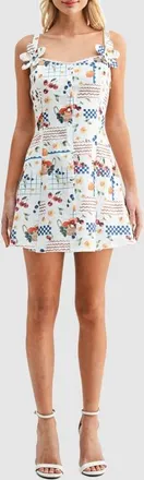 All in Favor Fruit Print Minidress in Conversational Picnic at Nordstrom, Size X-Small
