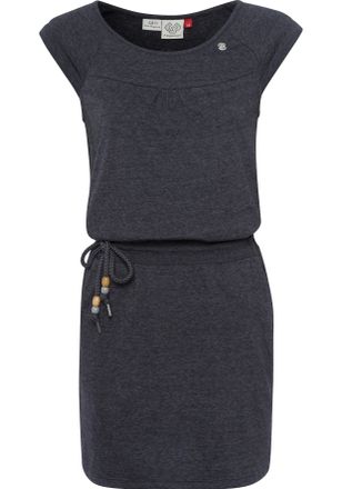 Ragwear Jerseykleid RAGWEAR PENELOPE UNI O, Damen, Gr. XXL (44), N-Gr, schwarz 1010, Obermaterial: 100% Baumwolle, kontrastfarbene Details, unifarben, figurbe