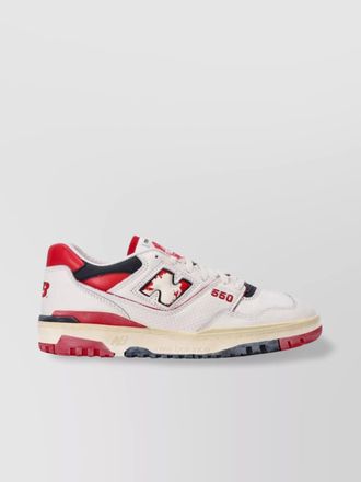 New Balance leather panelled perforated sneakers