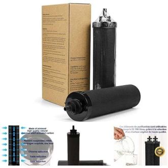OEM Juego De 2 Filtros De Agua Con Certificaci&oacute;n Nsf/ansi 42 Y 372, Repuesto Para El Sistema De Filtraci&oacute;n De Agua Por Gravedad Berkey, Compatible Con Fil