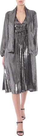 N&deg;21 V-Neck Midi Dress