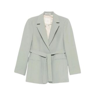 Calvin Klein Blazers, female, Green, Size: 3XS Jacket
