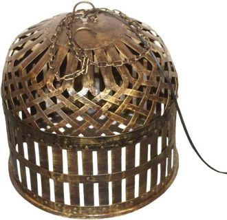 Wanderlust Deco Wanderlust Deco - Lampara De Techo De Metal Dorado, D36x36h Cm