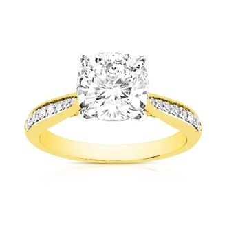 Vir Jewels 2 cttw Lab Grown Diamond Engagement Solitaire Ring in 14K Yellow Gold For Women