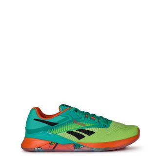 Reebok Unisex-Adult Nano X4 Sneaker, Unleashed Green/Acid Yellow/Black, 11 UK Men / 12 UK Women