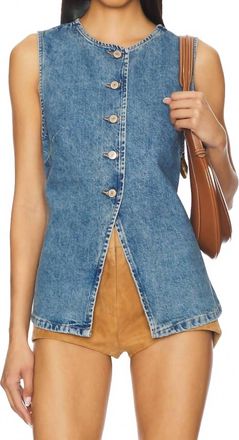 Free People Aimee Vest In Ultra Light Beam