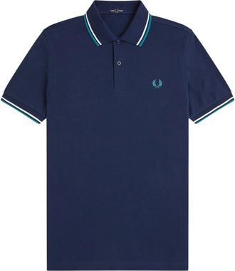 Fred Perry M3600 Shirt - Heren - Polos - Blauw - 2XL - Katoen - Tops