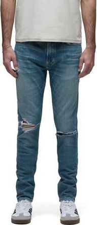 Hudson Zack Ripped Skinny Jeans in Canal at Nordstrom Rack, Size 31 X 34