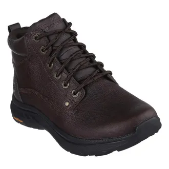 Skechers Pollard Lanser 205308-RDBR Boots Mens Brown Leather Ankle HTAT1530
