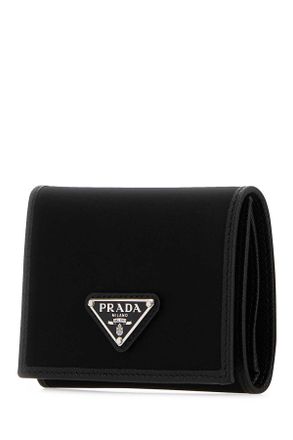 Prada Mens Black Fabric Wallet Nero Portafogli