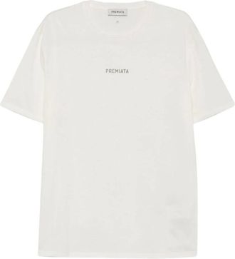 Premiata Tops, Heren, Wit, XL, Katoen, Jersey Cloud T-shirt