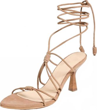 Alohas Women Belinda Suede Heel In Beige