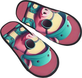 Generic Slippers Cute Pig Printing Home Slippers Unisex Non Slip Slipper For Winter Spa Hotel M