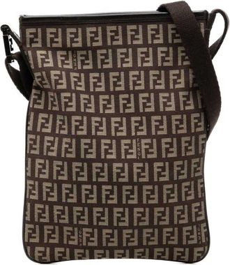 Fendi Pre-owned Fendi Zucchino Canvas Crossbody Ladies 2QY8MNBPFAKP2KMT