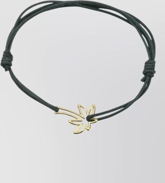 Aliita palmera bracelet adjustable cord leaf charm