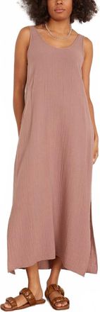 Xirena Amelin Gauze Dress In Dusty Rose