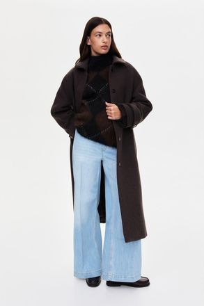 H&M Mama Wide Leg Jeans in Light Denim Blue at Nordstrom, Size Xx-Large