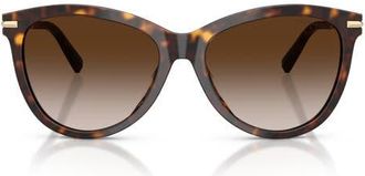 Tiffany & Co. 57mm Gradient Phantos Sunglasses in Havana/brown Gradient at Nordstrom