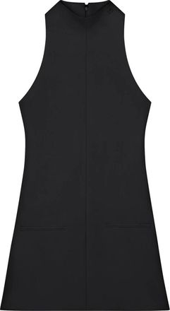 Courr&egrave;ges Zwarte Mouwloze A-lijn Jurk - Dames - Korte kleedjes - Zwart - S - Polyester - Kleedjes