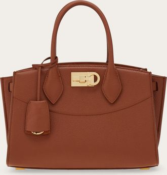 Ferragamo Donna New Ferragamo Studio soft bag (M) Marrone