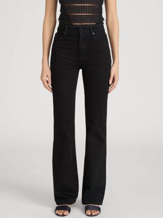 Frame Denim Arrow High Rise Bootcut Jeans In Black