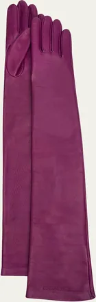 Balenciaga Long Lambskin Leather Gloves