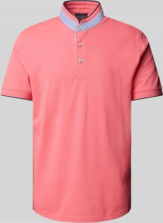 Christian Berg Regular Fit Poloshirt mit Stehkragen in Fuchsia, Gr&ouml;&szlig;e XXL