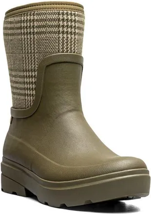 Bogs Hazel Mid Zip Rain Boot in Olive Multi at Nordstrom, Size 12