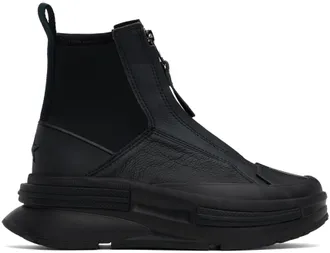 ショートブーツ・ブーティ DOUCALS BLACK LEATHER BEATLES ANKLE BOOT Men's leather beatles ankle boot | black - Doucal's