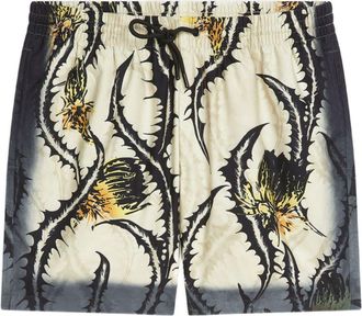 Dries Van Noten printed swim shorts - Neutrals