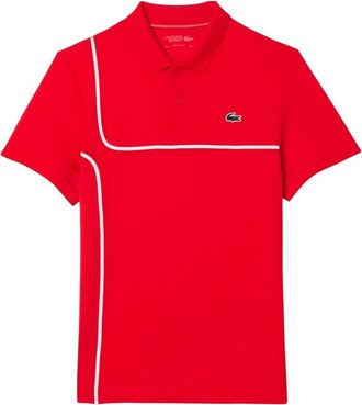 Lacoste Heren Daniil Medvedev Regular Tennis Poloshirt (Rood)