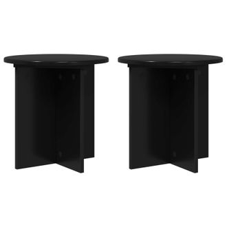 vidaXL Soporte De Plantas 2 Pcs Negro 40 X 40 X 40 Cm Vidaxl