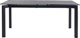 Miliboo Mesa Extensible De Cer&aacute;mica Negra Y Metal L180-240 Cm Cara