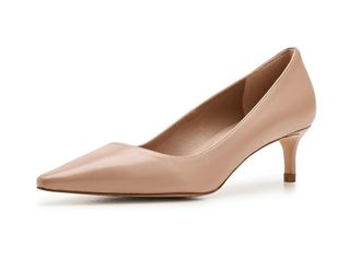 L.k. Bennett New Ava Pointed Kitten Heel Court High Heels Trench : EU 42 (US Womens 12) M, Leather