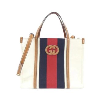 Gucci Pre-owned Canvas Tote Bag - unisex - Gucci Vintage - Vintage Tote Bags - Beige - ONE SIZE - Pre-owned