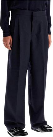 Ami Heren, Broeken, Blauw, Maat: 2XS Wol