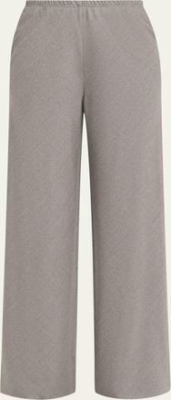 Maria McManus Bias-Cut Wide-Leg Trousers